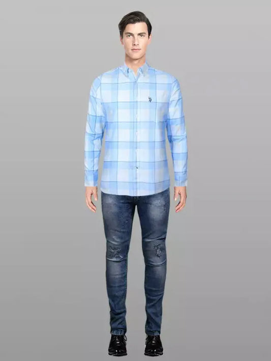 Men Shirt Blue