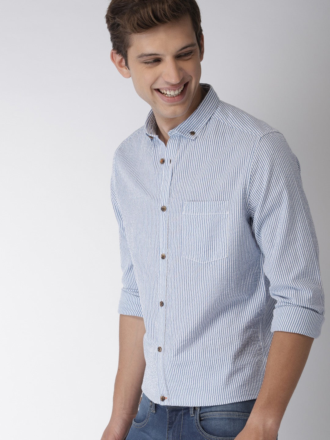 Men Shirt Blue