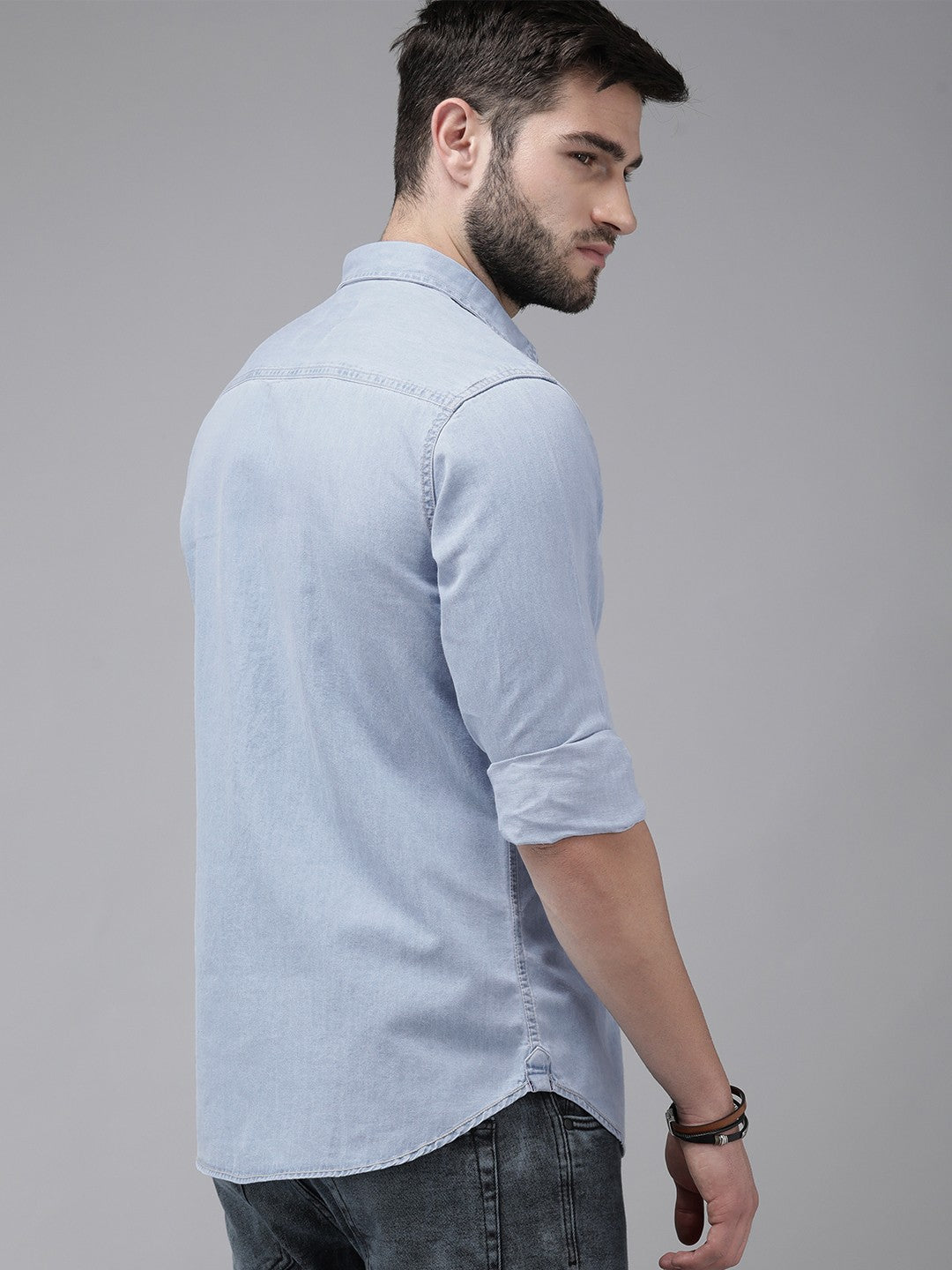 Men Shirt Blue