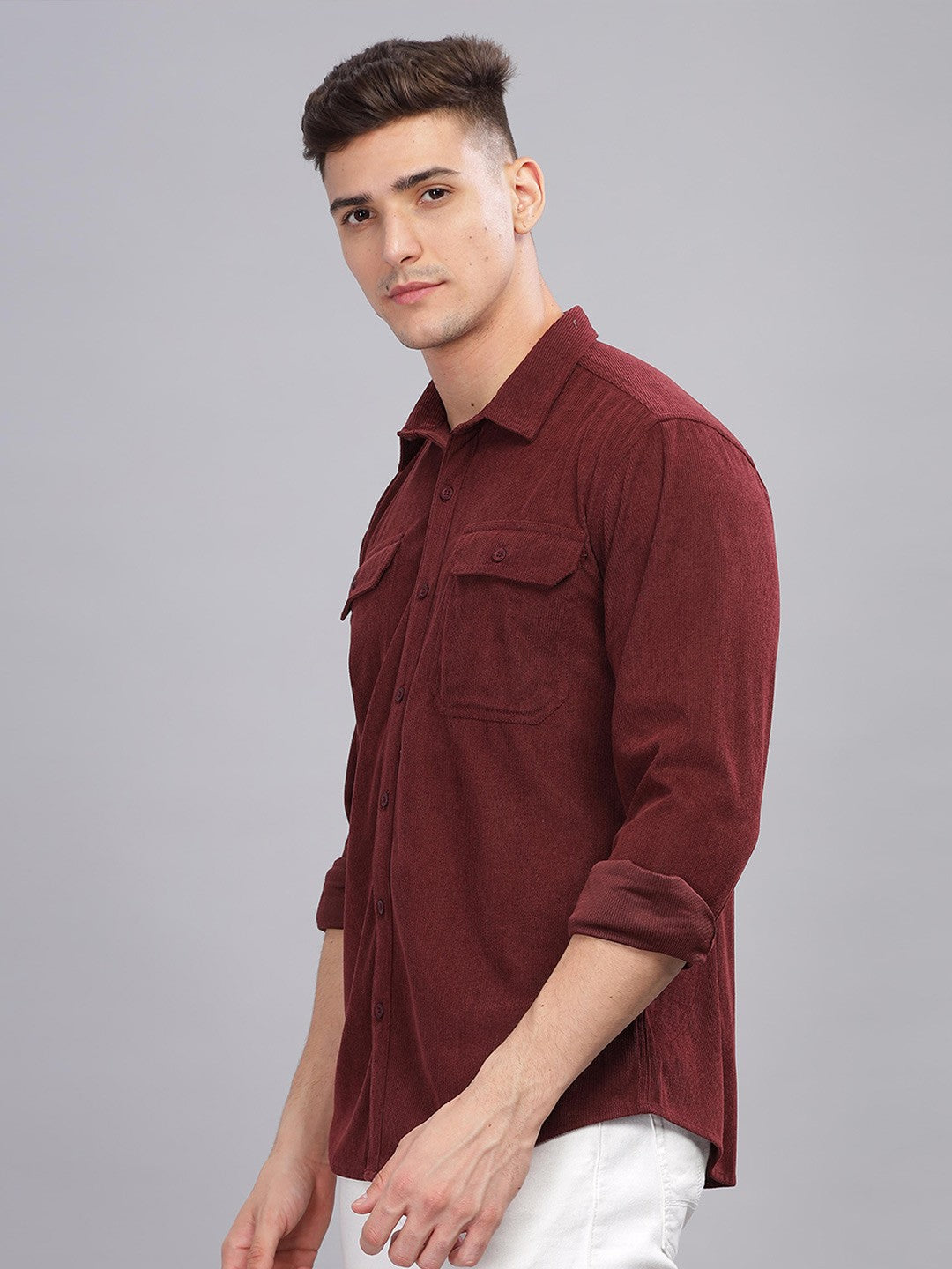 Men Shirt Brown