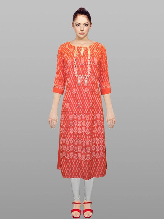 Women Kurti Red